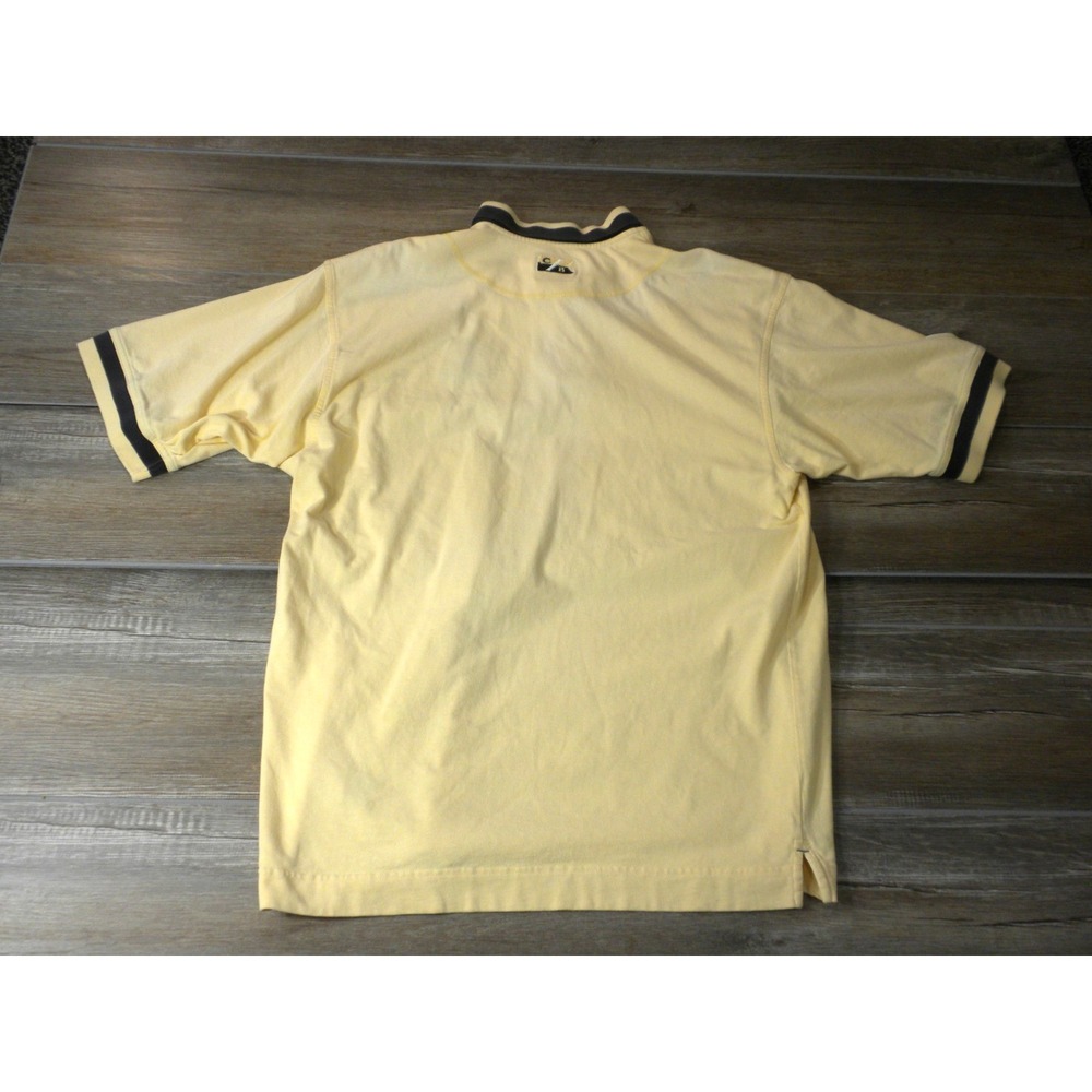 Vintage Cutter & Buck Polo Shirt L Yellow Pebble Beach Golf 100th U.S. Open Y2K - Picture 5 of 8
